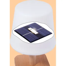 esotec Solarleuchte Kunststoff H=21 cm 3000K warmweiß IP44 102912 braun