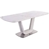 SalesFever Devin 160/200 x 76 x 90 cm weiß/silber