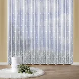 WECKBRODT Gardine WECKBRODT "Isabella" Gr. 1, weiß, B:300cm H:115cm, Polyester, Gardinen, Gardine, echte Stickerei, Florentiner Optik, Allover, Bordüre, Store