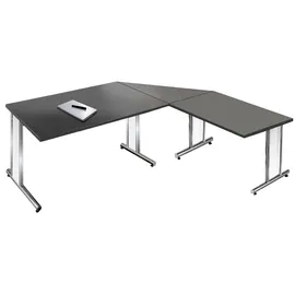 Kerkmann Schreibtisch Artline 160 cm E1 Gütespan anthrazit