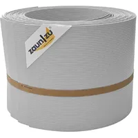 zaunzu® Sichtschutz Rille 10x Einzelstreifen 255 x 10 cm Lichtgrau
