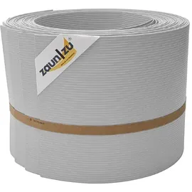 zaunzu® Sichtschutz Rille 10x Einzelstreifen 255 x 10 cm Lichtgrau