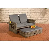 CLP Ancona 5 mm Loungesofa grau meliert/eisengrau