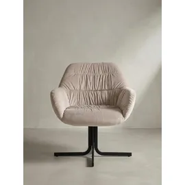 KADIMA DESIGN Loungesessel Samt 64 x 74 x 68 cm Beige