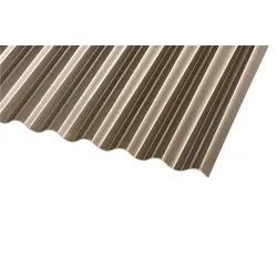 Polycarbonat Wellplatten bronce C-Struktur Sinus 76/18 2,5 mm – Hagelsicher