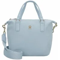 Tommy Hilfiger Handtasche Poppy Canvas SMALL Tote Breezy blue)