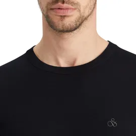 Scotch & Soda Strickpullover mit Logo-Stitching Modell Core, Black, XL