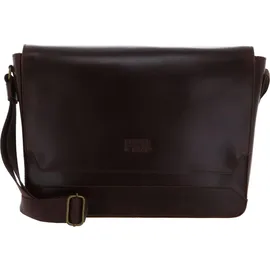Buckle & Seam Messenger Bag Times - BROWN/Blue Koffer24