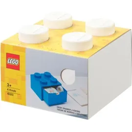LEGO Aufbewahrungsbox mit Schublade 4-tlg. weiß