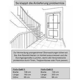 LeGer Home by Lena Gercke LeGer Home Ecksofa PIARA 267x66x167 cm Cord, Ottomane rechts (hellbeige),