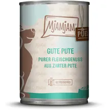 MjAMjAM Purer Fleischgenuss 400g Dose Hundenassfutter 6 x 400 Gramm gute Pute pur