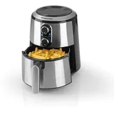 GOURMETmaxx Heißluft-Fritteuse edelstahl/schwarz