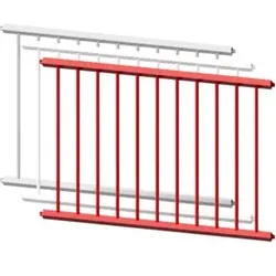 Schake Schutzzaun, Gitter 750mm weiß, beschichtet