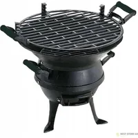 Mastergrill Grill Blech 30 cm Gusseisen schwarz