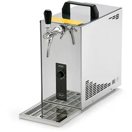 ich-zapfe Komplett Set - Zapfanlage, Bierkoffer, Durchlaufkühler, Bierzapfanlage PYGMY 25 1-leitig Trockenkühler, 35 Liter/h, Zapfkopf:Flach