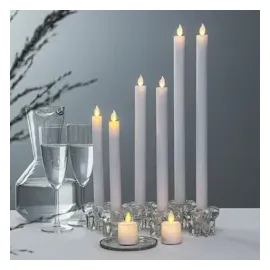 MARELIDA LED Kerzenset Mini 6 cm weiß 2 St.