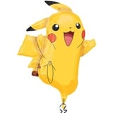 amscan® AMSCAN 2946001 Supershape Pikachu Folienballon, P3 0 0 0 - Aluminiumballon Pokemon 62 x 78 cm3