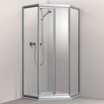 Koralle TwiggyTop Pendeltür mit Festteilen 90 x 185 cm silber matt V433809018A21