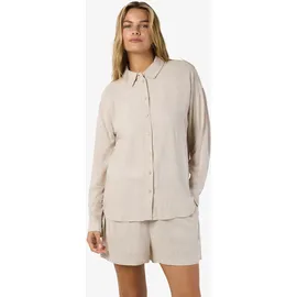 Noisy May Langarmbluse NMLEILANI Beige L