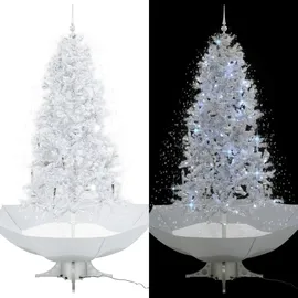 vidaXL Schneiender Weihnachtsbaum Weiß 190 cm