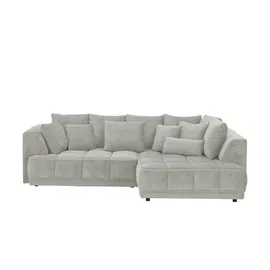 Switch Eckcouch Mikrofaser 3-Sitzer Grau