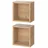 Vicco Wandregal Badregal Regalfach Senyo Goldkraft Eiche, 25 x 25 cm 2er Set