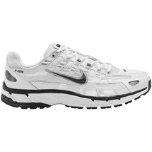 Nike P-6000 Herren White/Black/Metallic Silver/Black 40