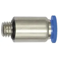 Riegler Gerade Steckverschraubung »Blaue Serie« mini, rund, M6, 207.006-4M