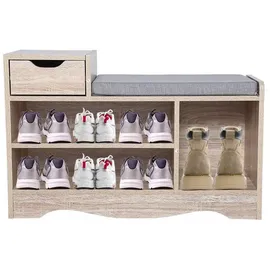 Happy Home Schuhbank 6-8 Paar Schuhe 0 x 0 x 0 cm gepolstert / Holz