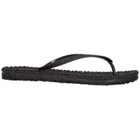 ILSE JACOBSEN HORNBÆK | Cheerful01 | Flip Flops with Glitter | Black, size 37 EU - 37 EU