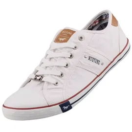 Mustang Sneaker - Braun,Weiß,Dunkelblau - 37