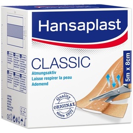 Hansaplast Classic Pflaster 5 m x 8 cm