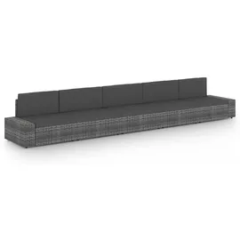 vidaXL Garten-Lounge-Set 5-tlg. grau