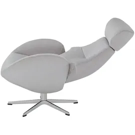 Sofa.de Fernsehsessel Globe Mikrofaser 79 x 111 x 84 cm Grau drehbar