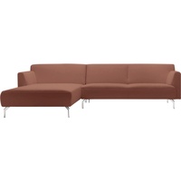 hülsta sofa Ecksofa hs.446, in minimalistischer, schwereloser Optik, Breite 317 cm braun