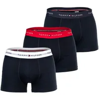 Tommy Hilfiger 3P WB Trunks mit Logo-Stitching im 3er-Pack, Marine, M