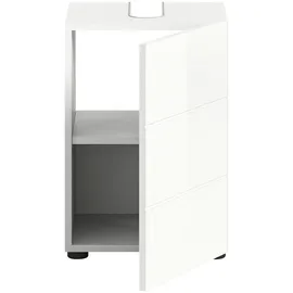 xonox.home Waschbeckenunterschrank Vira Weiß Hochglanz 56 cm