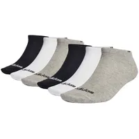 Adidas Socken, Unisex 6er Pack-Thin Linear Low-Cut, 43/45