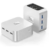 ACEMAGICIAN T8Plus Mini PC,12th Gen Ιntel Alder Lake N100 Mini PC(bis zu 3,40 GHz),16GB LPDDR5 1TB M.2 SSD Pocket Mini Computer with Dual RJ45 | 4K HDMI*3 | WiFi 5 | Win11 für Zuhause/Büro/Schule