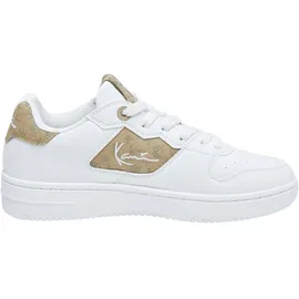 Karl Kani Trainingsschuh KARL KANI "Karl Kani Damen KKFWKGS000045 Karl Kani 89 Classic GS", Damen, Gr. 36, weiß, beige, Leder, Schuhe