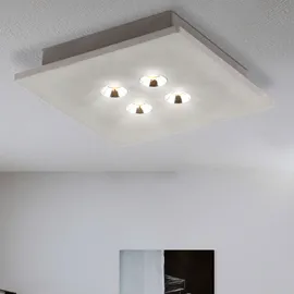 GLOBO LED Decken Leuchte Schlaf Gäste Zimmer Beton Dielen Lampe Chrom