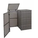 Proregal Mülltonnenverkleidung 176 x 130 x 131 cm grau