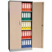 Proregal Beetle Aktenschrank 195 x 92 x 42 cm Silber-Ahorn