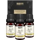 Brubaker Cosmetics 3er-Set Kamille Öl - Ruhe, Harmonie - Ätherische Öle Aromatherapie Geschenkset 3 x 10 ml Kamilleöl Vegan