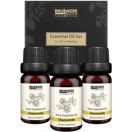 Brubaker Cosmetics 3er-Set Kamille Öl - Ruhe, Harmonie - Ätherische Öle Aromatherapie Geschenkset 3 x 10 ml Kamilleöl Vegan