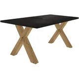 58 aufm Kessel Eike 140 x 75 x 90 cm Asteiche/schwarz