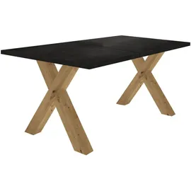 58 aufm Kessel Eike 140 x 75 x 90 cm Asteiche/schwarz