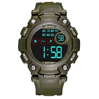 Kinder Digital Uhr LED Armbanduhr Sport Tracker Wecker Timing Wasserdichte DHL