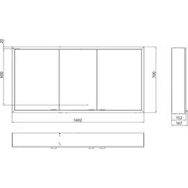 EMCO prime 140 cm grau