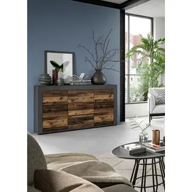 VCM Sideboard Jam 125 x 80 x 35 cm Anthrazit